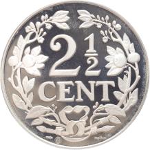 Replica Curacao 2 1/2 Cent 1944 in Zilver