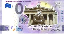 0 Euro biljet Ierland 2022 - Michael Collins KLEUR