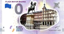 0 Euro biljet Spanje 2018 - Plaza Mayor Madrid KLEUR