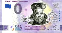 0 Euro biljet Denemarken 2022 - Tycho Brahe KLEUR