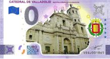 0 Euro biljet Spanje 2022 - Catedral de Valladolid KLEUR