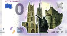 0 Euro biljet België 2019 - City of Ghent KLEUR