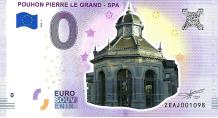 0 Euro biljet België 2018 - Pouhon Pierre le Grand - Spa KLEUR