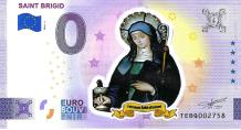 0 Euro biljet Ierland 2024 - Saint Brigid KLEUR