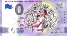 0 Euro biljet Zwitserland 2021 - Freddie Mercury 75th Anniversary KLEUR