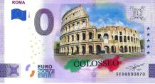 0 Euro biljet Italië 2024 - Roma Colosseo KLEUR