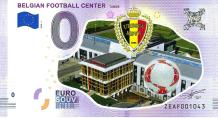 0 Euro biljet België 2018 - Belgian Football Center KLEUR