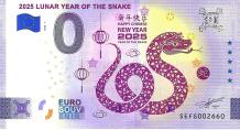 0 Euro biljet Italië 2024 - Lunar 2025 Year of the Snake