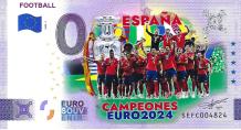 0 Euro biljet Italië 2024 - Football Espana Campeones Euro 2024 I