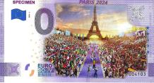 0 Euro biljet Specimen 2021 - Paris 2024 II KLEUR