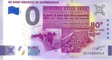 0 Euro biljet Italië 2024 - 80 Anni Sbarco in Normandia