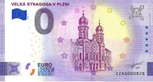 0 Euro biljet Tsjechië 2023 - Velká Synagoga v Plzni