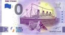 0 Euro biljet Ierland 2023 - RMS Titanic