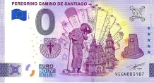 0 Euro biljet Spanje 2024 - Peregrino Camino de Santiago