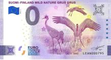 0 Euro biljet Finland 2024 - Wild Nature Grus Grus