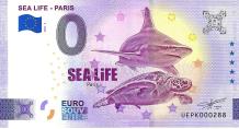 0 Euro biljet Frankrijk 2023 - Sea Life Paris IV