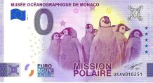 0 Euro biljet Monaco 2024 - Musée Océanographique de Monaco - Mission Polaire