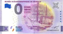 0 Euro biljet Monaco 2024 - Musée Océanographique de Monaco - Navire Princesse