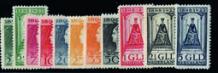 Jubileum zegels 1923 Nrs. 121-131 Postfris luxe