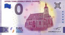 0 Euro biljet Kroatië 2024 - Upper Town (Gornji Grad) Zagreb