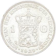 Nederland 1 gulden zilver Wilhelmina