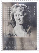 Zilveren Postzegel Wilhelmina van Pruissen