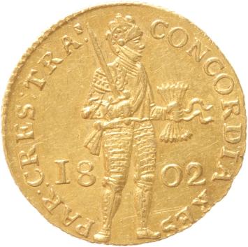 Utrecht Gouden dukaat 1802