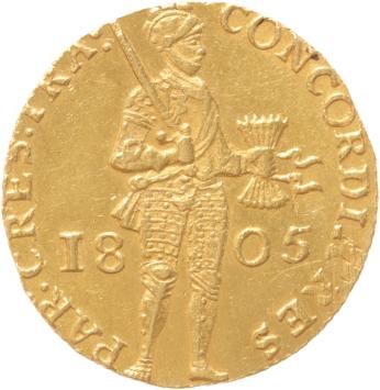 Utrecht Gouden dukaat 1805