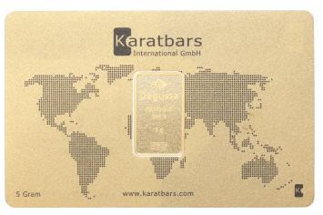 Goudbaar 5 gram Karatbars incl. certificaat