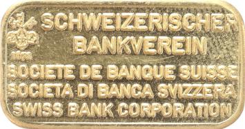 Goudbaar 5 gram Schweizerischer Bankverein