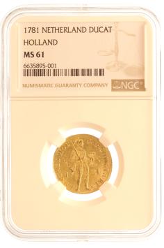 Holland Nederlandse dukaat goud 1781