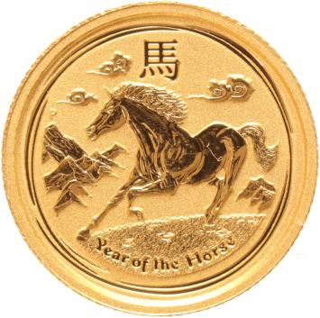 Australia 5 Dollars gold Lunar Horse 2014