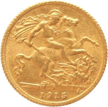 Australia 1/2 Sovereign 1915s