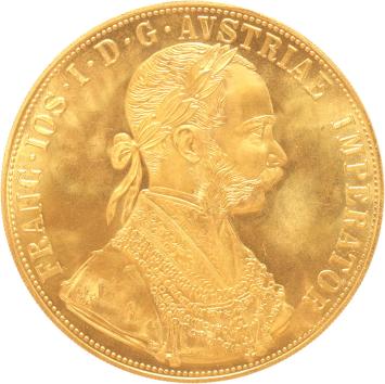 Austria 4 Ducat 1915