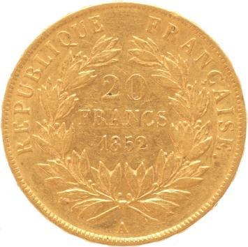 France 20 Francs 1852a