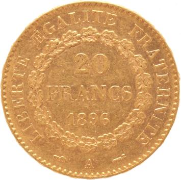 France 20 Francs 1896a