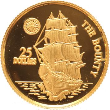 Niue 25 Dollars gold 1996 The Bounty proof