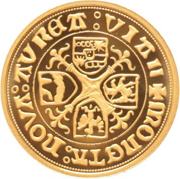 Replica Sint Jansgoudgulden Vianen 1480 in Goud