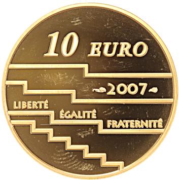 Frankrijk 10 euro goud 2007 Filmfestival Cannes proof