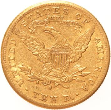 USA 10 Dollars 1886s