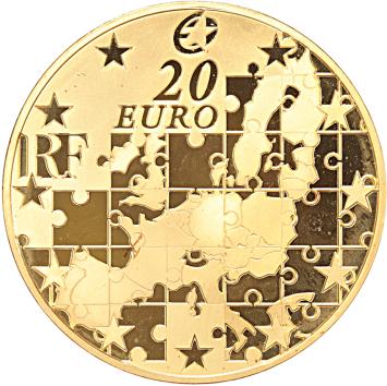 Frankrijk 20 euro goud 2004 Uitbreiding EU proof