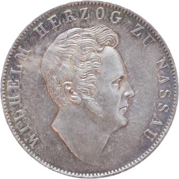 German States Nassau 1 Gulden silver 1838 A.UNC