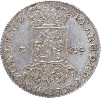 V.O.C. Gelderland 3 Gulden 1786