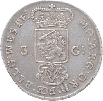 V.O.C. West-Friesland 3 Gulden 1786