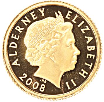 Alderney 1 Pound gold 2008 Charles II proof