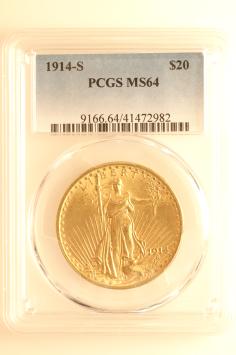 USA 20 dollars 1914s PCGS MS64