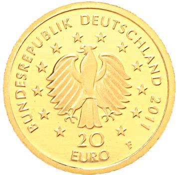 Duitsland 20 euro goud 2011F Duitse Woud Beuk BU