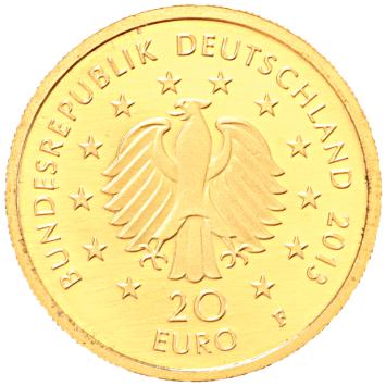 Duitsland 20 euro goud 2013F Duitse Woud Grenen BU