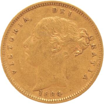 Great Britain 1/2 Sovereign 1884