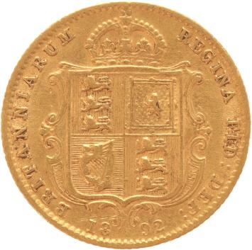 Great Britain 1/2 Sovereign 1892